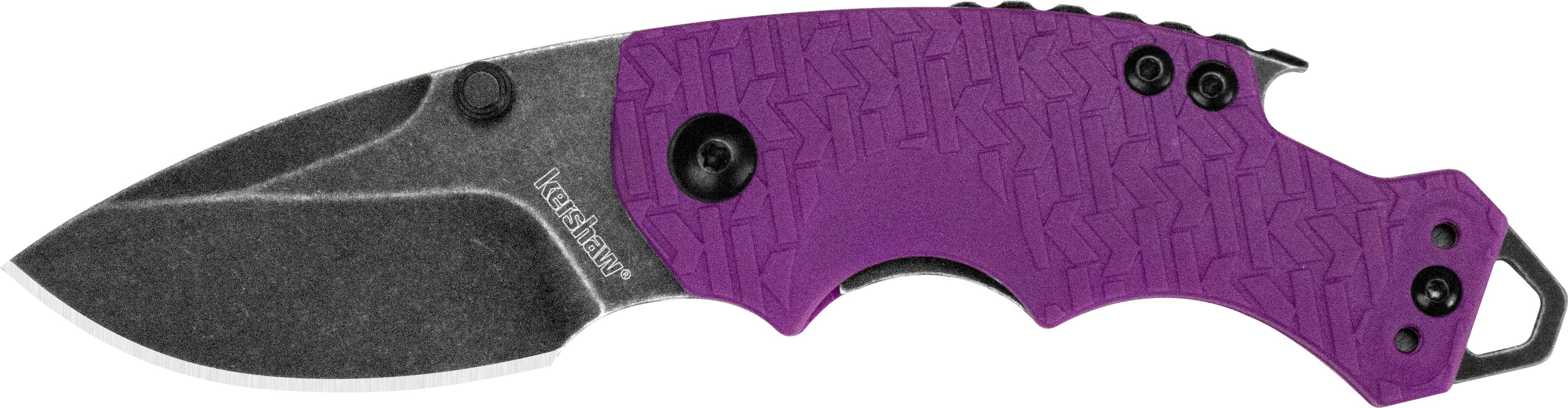 Kershaw Shuffle Knife - Blackwash Finish / Purple