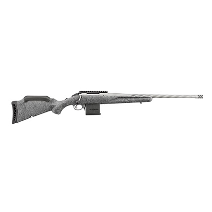 RUGER AMERICAN G2 204 RUGER RFL 20" SPIRAL FLUTD, GRAY SPLATTER 10RD