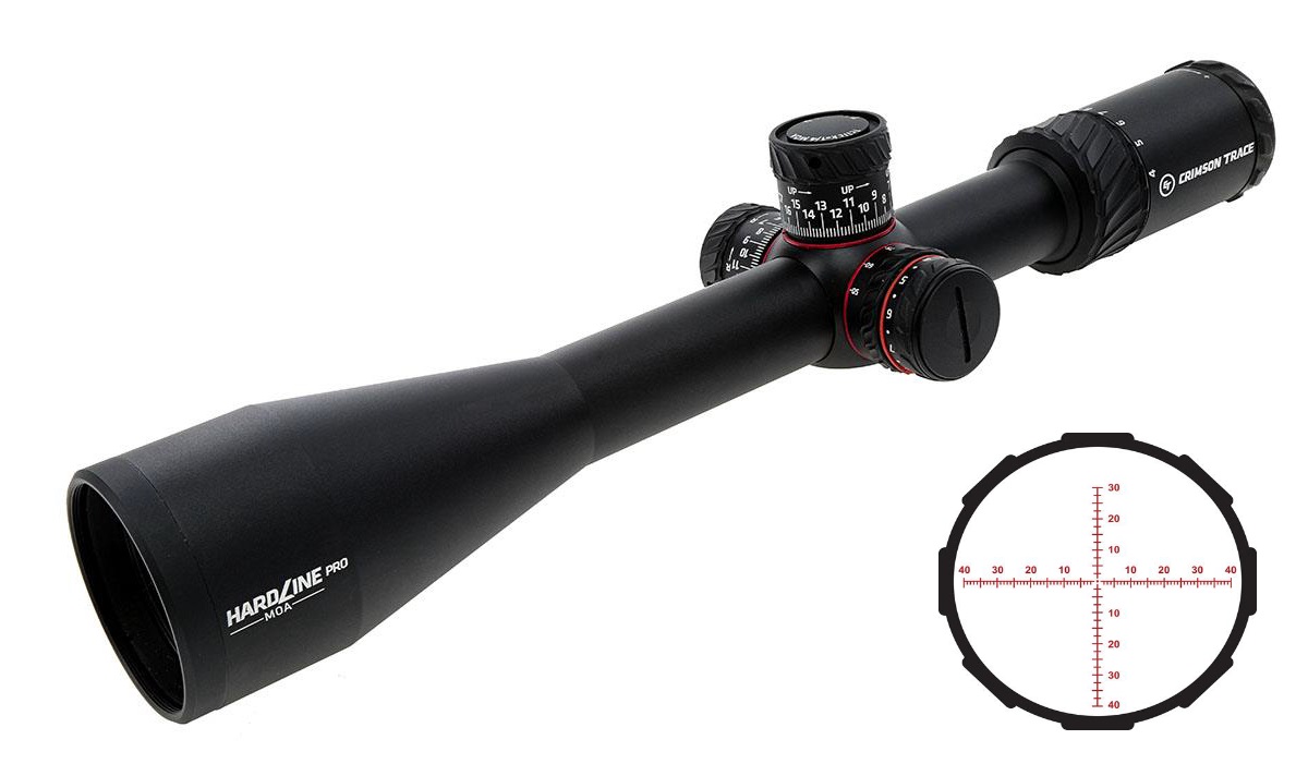Crimson Trace Hardline Pro Rifle Scope - 4-16x50mm 30mm FFP MR1-MOA Illum