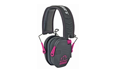 Walker's Game Razor Slim Shooter Folding Ear Muffs-Pink