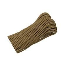 E.L. Wood Braiding Co. Inc. Mero 550 Paracord - 100' 550 lb Brown Coyote