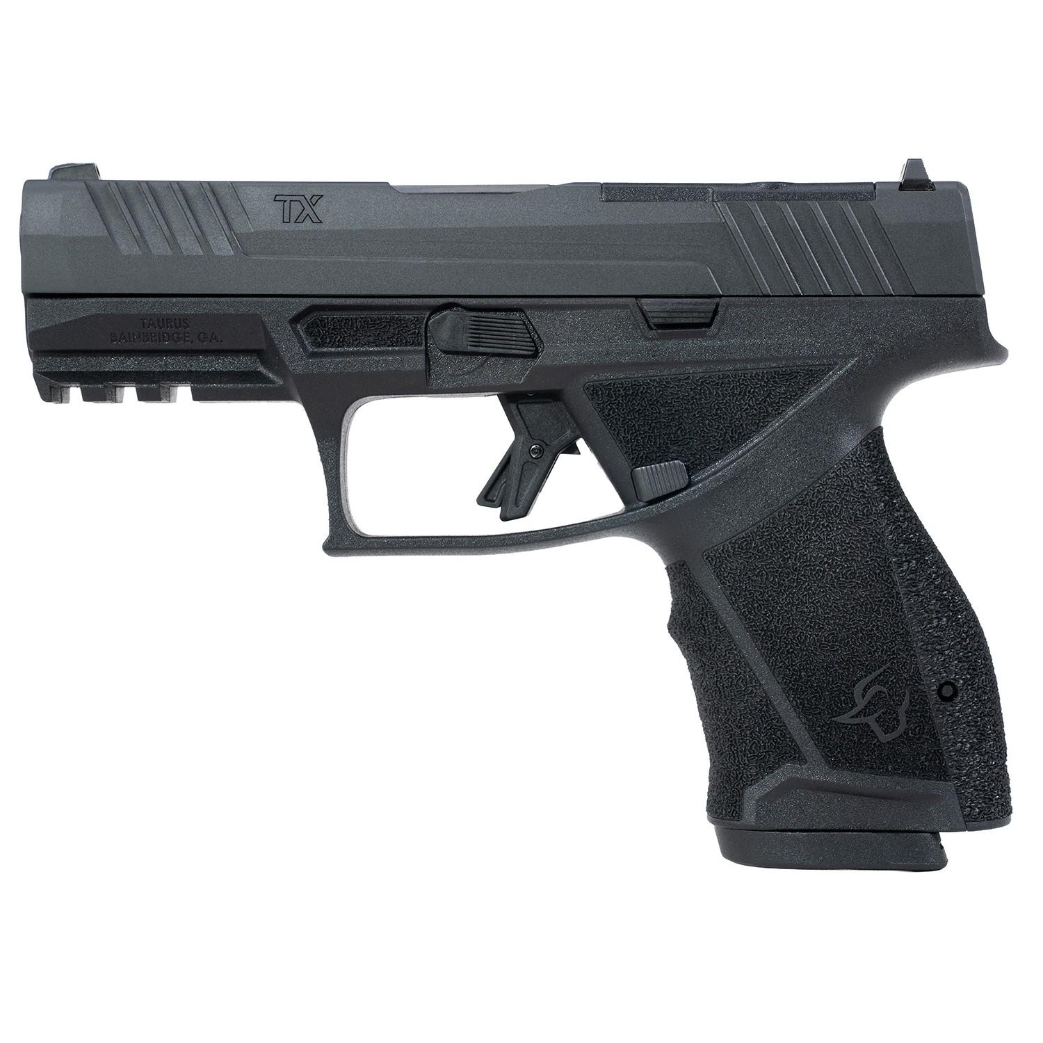 Taurus TX9 Compact Handgun 9mm Luger 15rd Magazines(2) 4" Barrel Black Slide/Grip