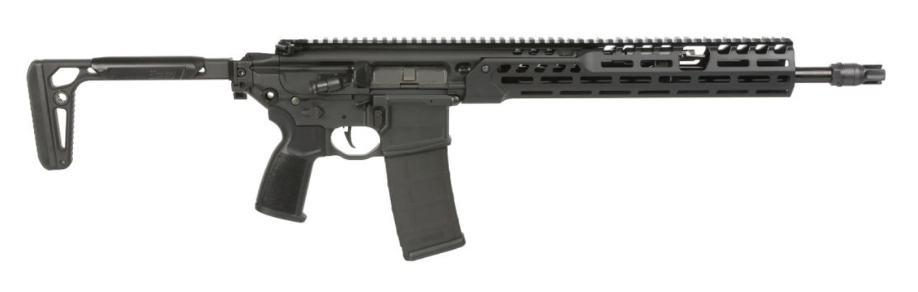 Sig Sauer dSIG SAUER MCX SPEAR LT RFL 5.56 BLACK 16"BBL, 13" LW HG, PUSH BTN FLD STOCK 1-30RD MAG