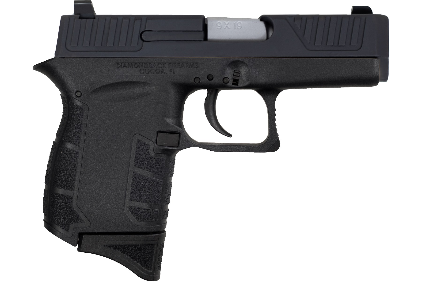 Diamondback DB9 Gen4 Handgun 9mm Luger 6rd Magazine(1) 3.1" Stainless Steel Barrel Black Frame