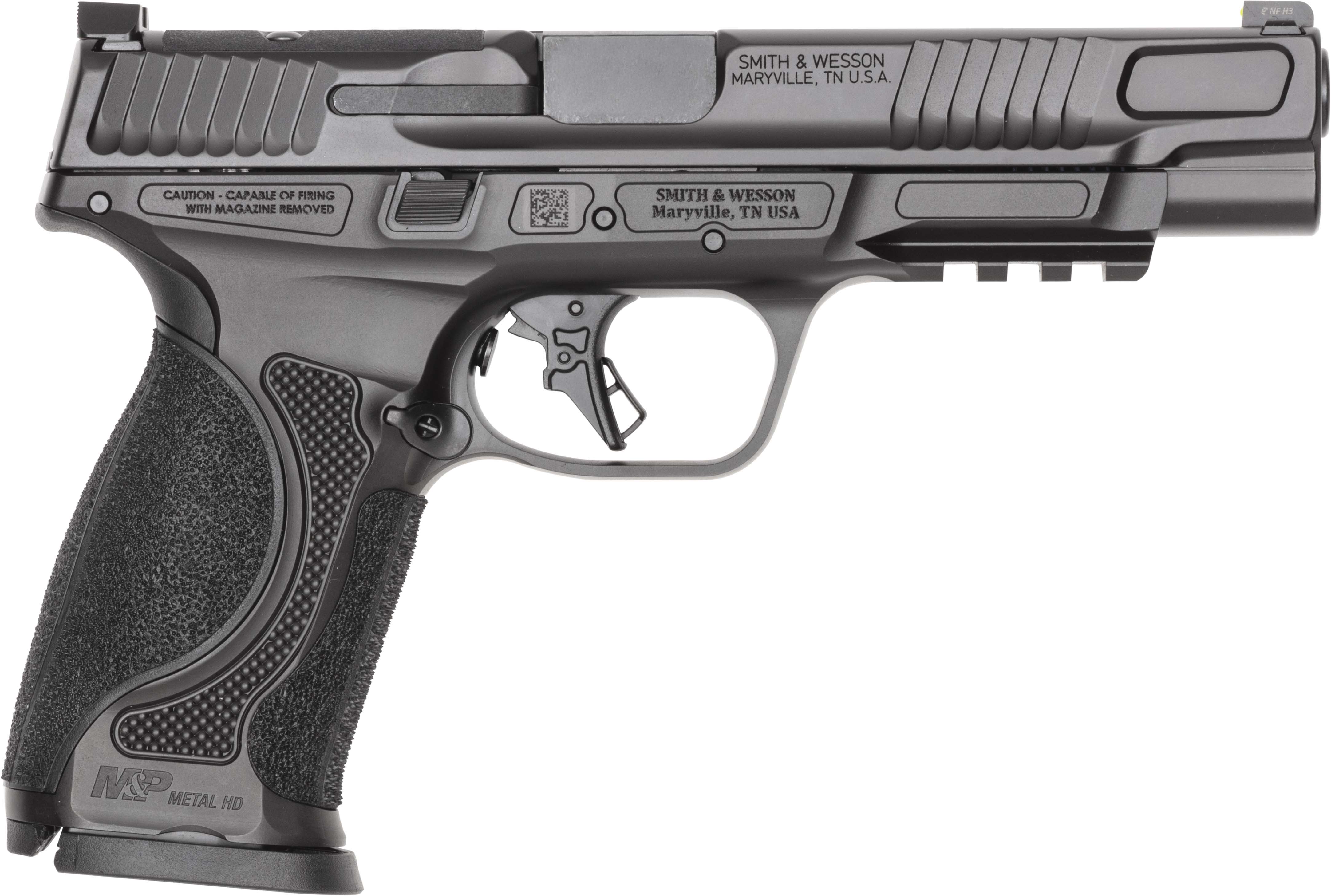 Smith & Wesson Inc. S&W M&P 9 M2.0 Metal HD Optic Ready Full Size Handgun 9mm Luger 15rd Magazines(2) 5" Barrel No Thumb Safety