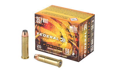 Federal Fusion Handgun Ammunition .357 Mag 158gr JSP 1240 fps 20/ct