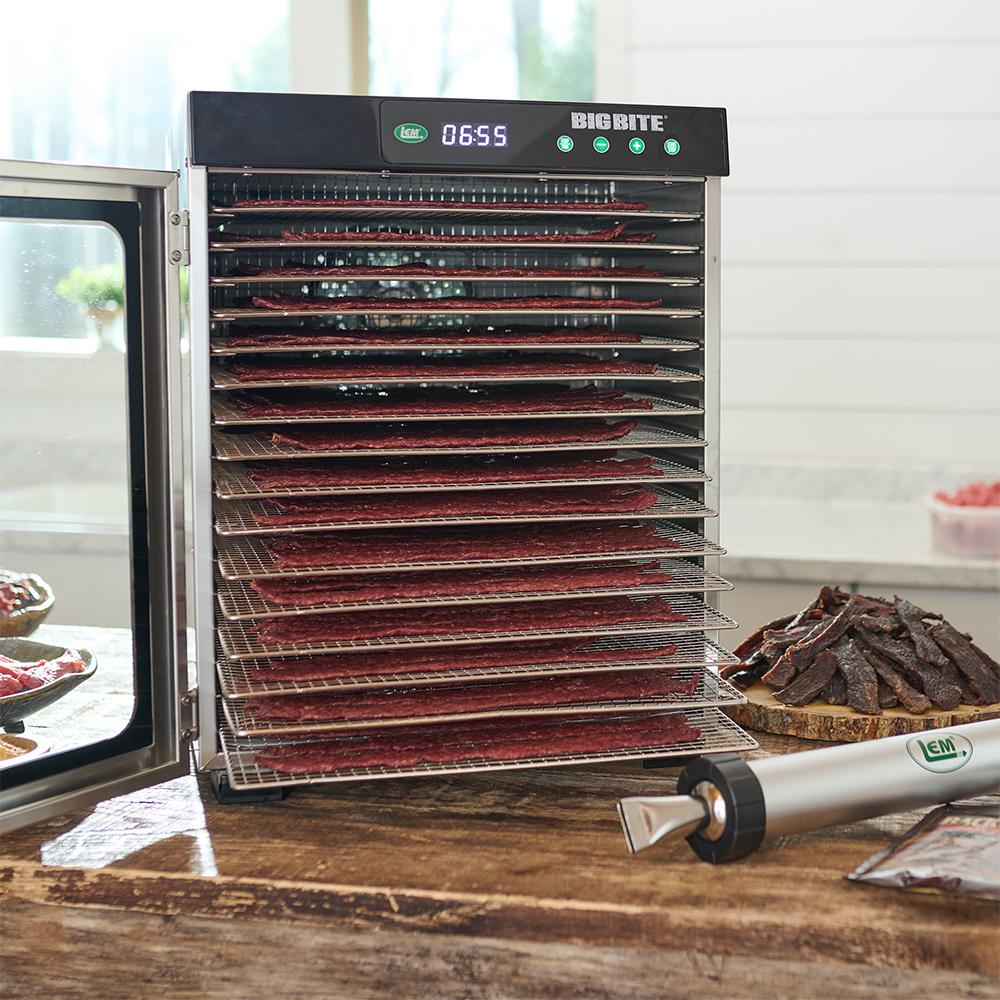 LEM BigBite 16-Tray Stainless Steel Dehydrator