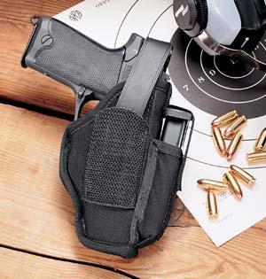 Michaels Of Oregon Uncle Mike's Ambidextrous Hip Holsters 3-4" Brl Med & Lg Dbl action Rev.