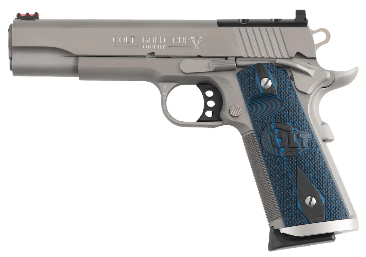 Colt Gold Cup Trophy Handgun .45 Auto 8rd Magazine 5" Barrel Stainless G10 Grips Optic Ready