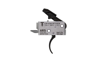 TriggerTech AR Duty Trigger Two-Stage 3.5 lb Curved Black