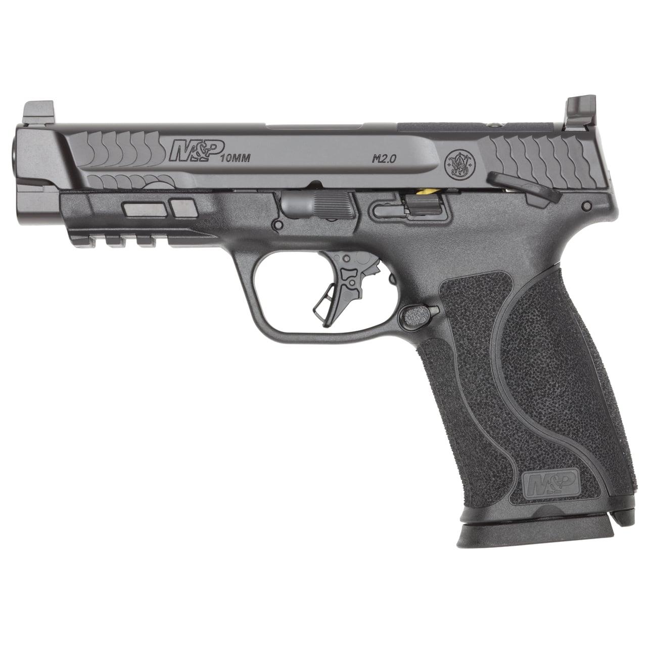 Smith & Wesson Inc. M&P 10mm M2.0 OR Compliant Handgun 10mm Auto 10rd Magazines(2) 4.6" Barrel Thumb Safety Black