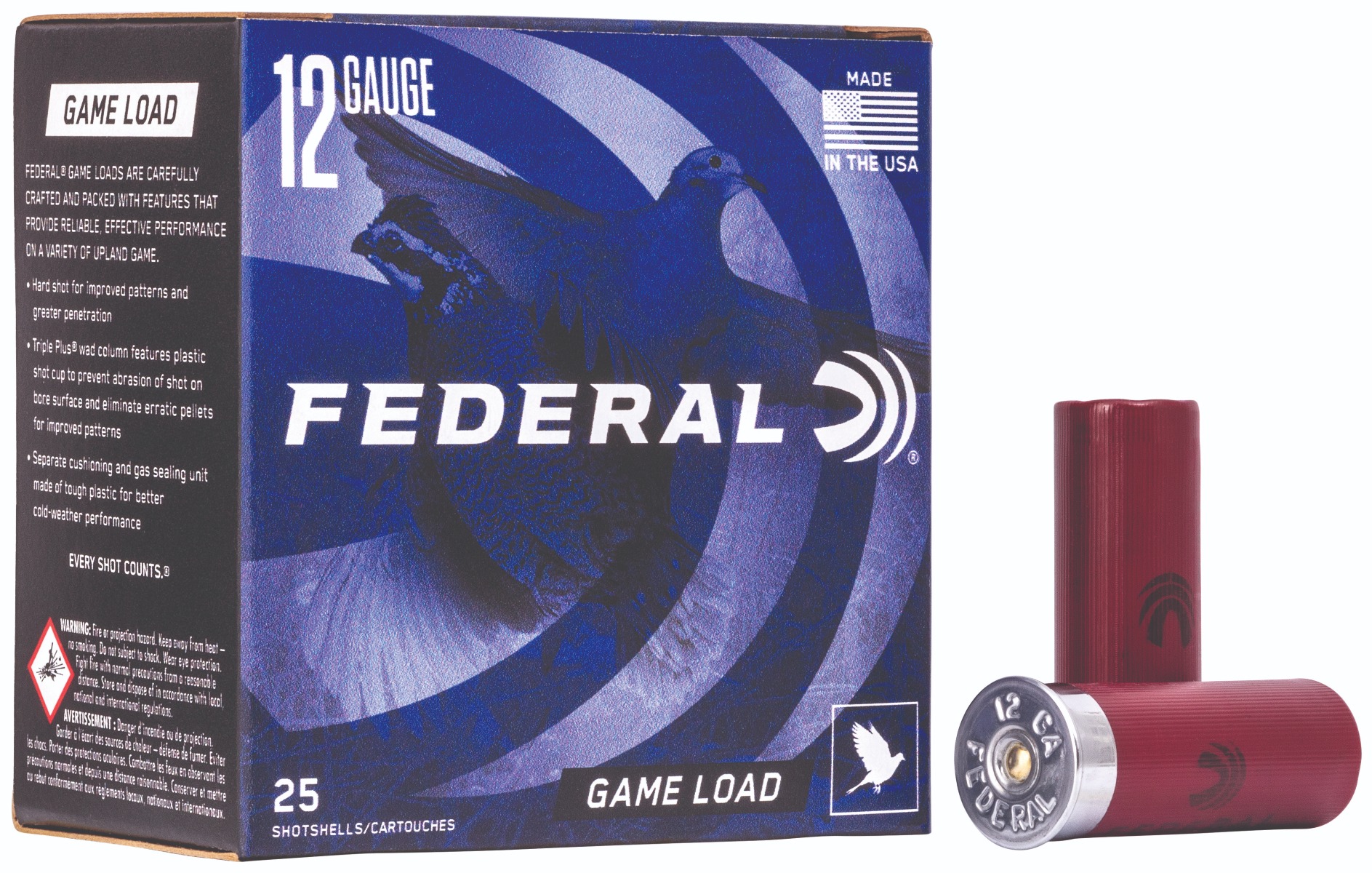 Federal FED GAME LOAD 12GA 2 3/4" #8 25/250
