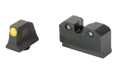 XS Sight Systems R2D 2.0 Suppressor Height Night Sights for Glock Orange Front with Black Rear