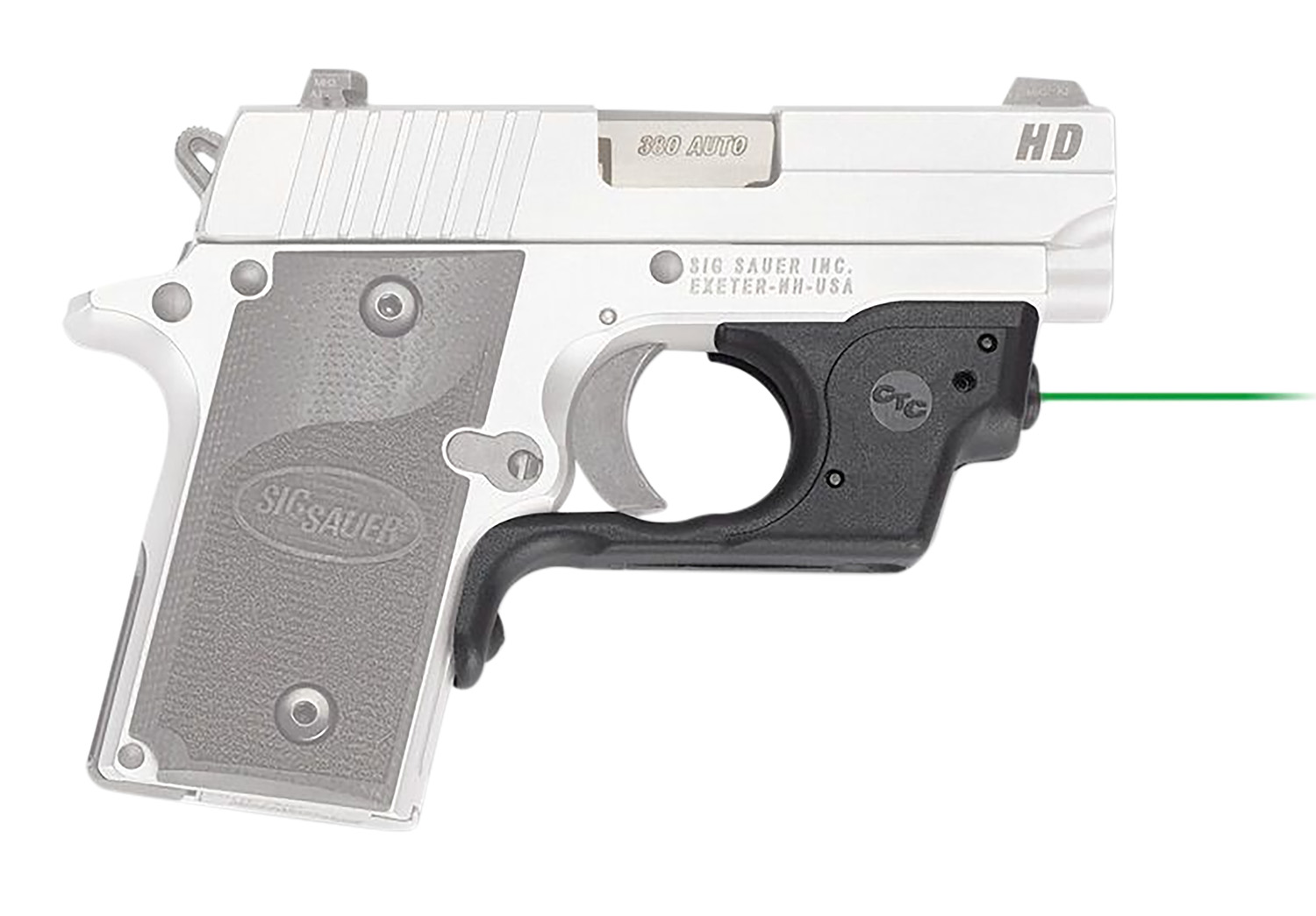 Crimson Trace Laserguard for Sig Sauer P238 & P938 Green Laser
