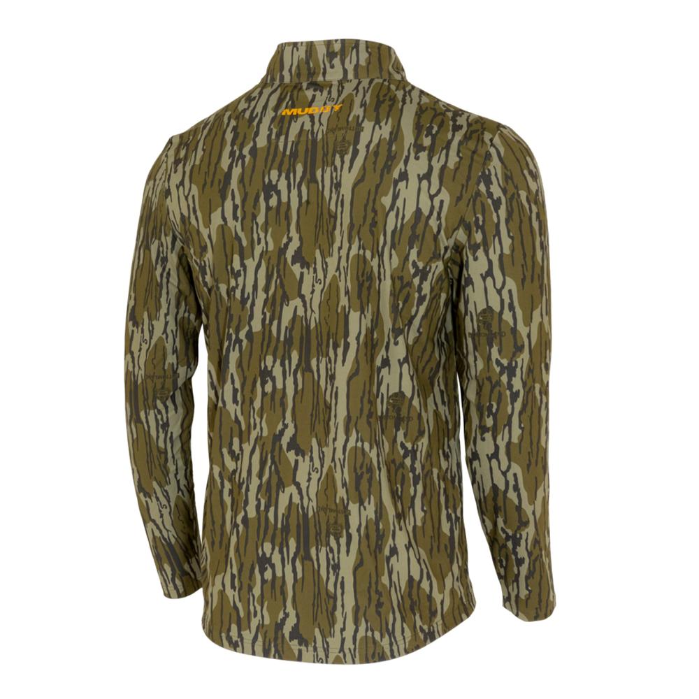 Gsm Muddy TR Lightweight Quarter Zip Long Sleeve Shirt Mossy Oak Bottomland 2XL
