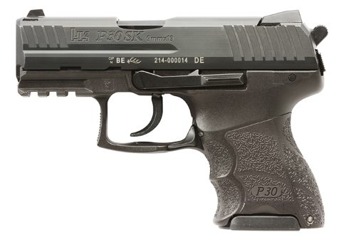 Heckler & Koch Inc. H&K P30SK V3 Handgun 9mm Luger 10rd Magazines(2) 3.27" Barrel Rear Decocking Button