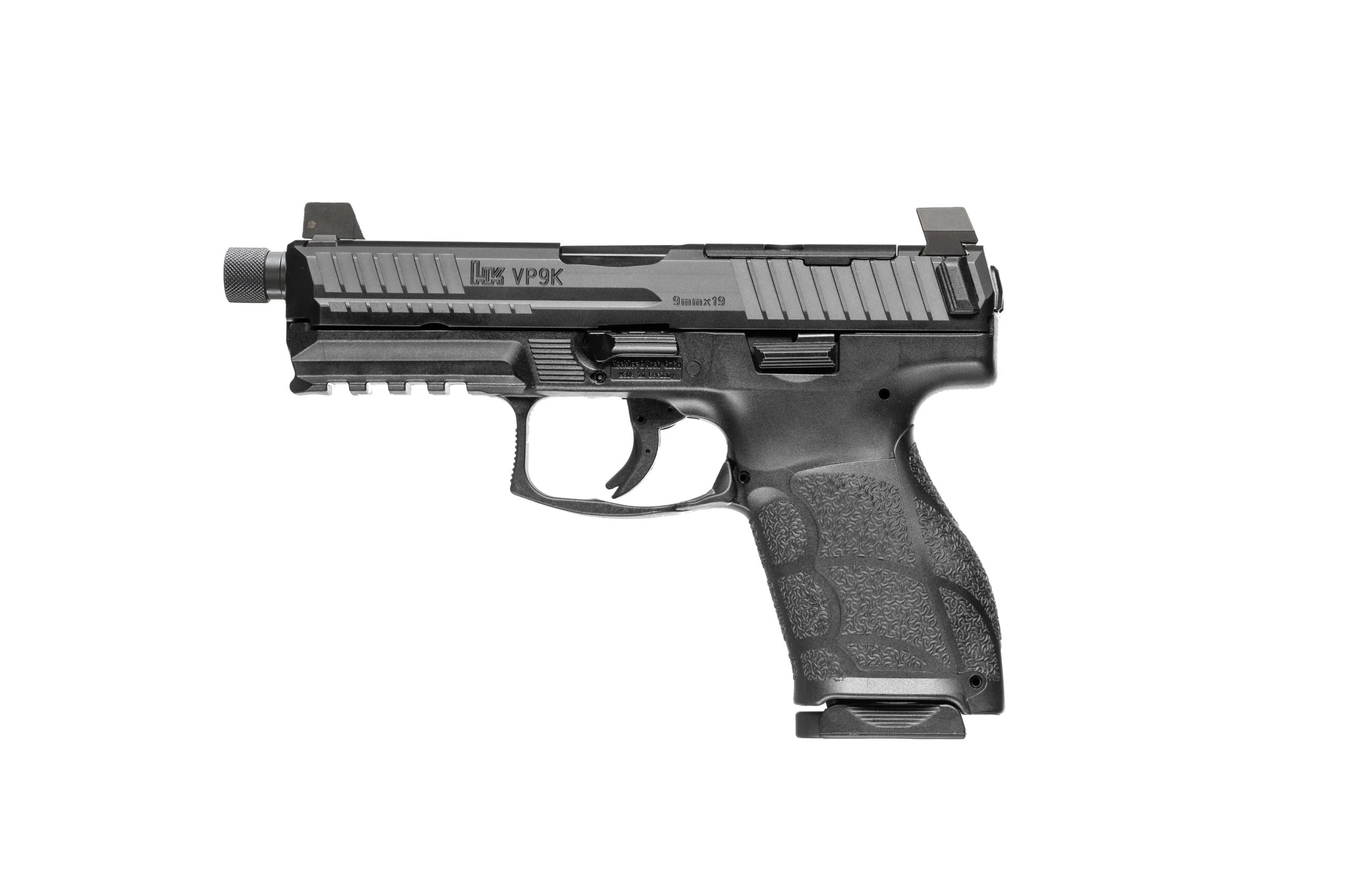 Heckler & Koch Inc. H&K VP9A1 F Tactical Optic Ready Handgun 9mm Luger 10rd Magazines(2) 4.7" Threaded Barrel Black
