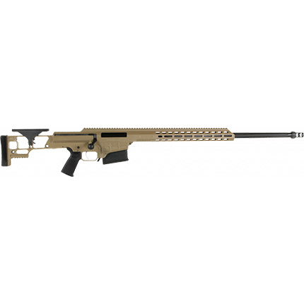 Barrett SMR MRAD Fixed Stock Rifle .338 Lapua Magnum 10rd Magazine(1) 26'' Fluted Barrel FDE Finish