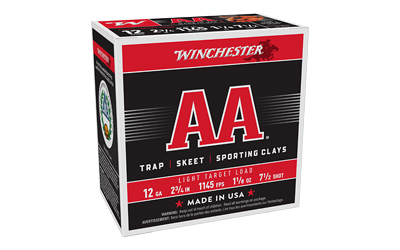 Winchester AA Target 12 ga 2-3/4" 1-1/8 oz #9 25/ct