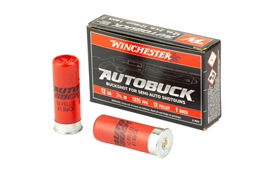 Winchester Autobuck Shotshells 12ga 2-3/4" 12plts 1325 fps #1 5/ct