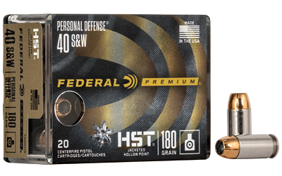 Federal Premium Personal Defense HST Handgun Ammunition 40 S&W 180gr 1010fps 20/ct