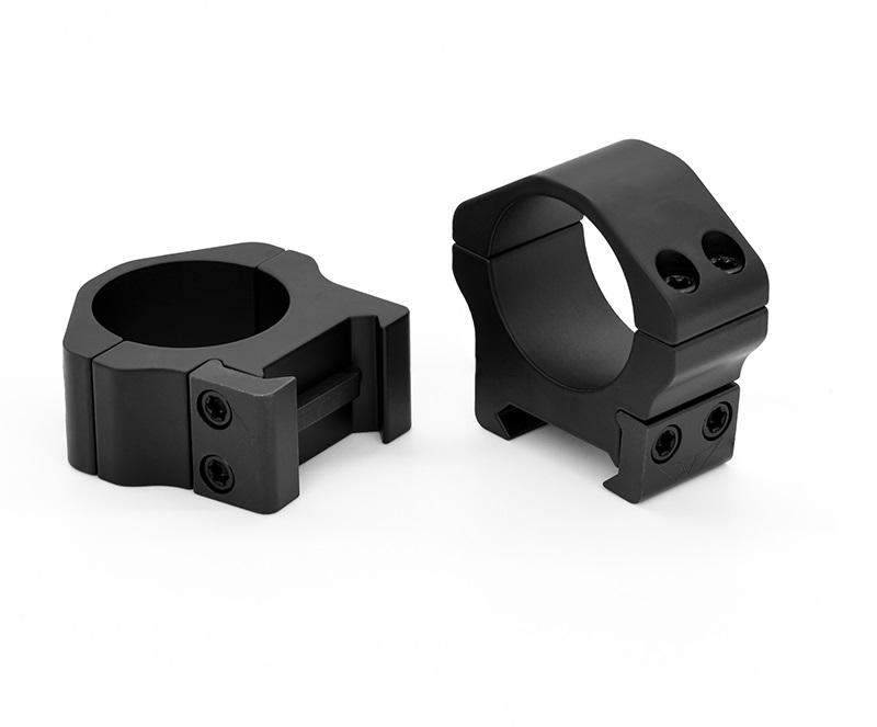 Warne 2-Piece Maxima Horizontal Fixed Scope Rings 30mm PA Medium - Matte Black