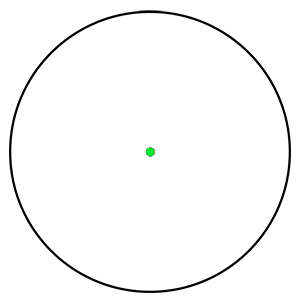 10 Ring Swampfox Liberator II Mini Green Dot Sight Illum Black