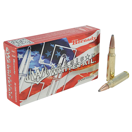 Hornady American Whitetail Rifle Ammunition .308 Win 165 gr. SP 2700 fps 20/ct