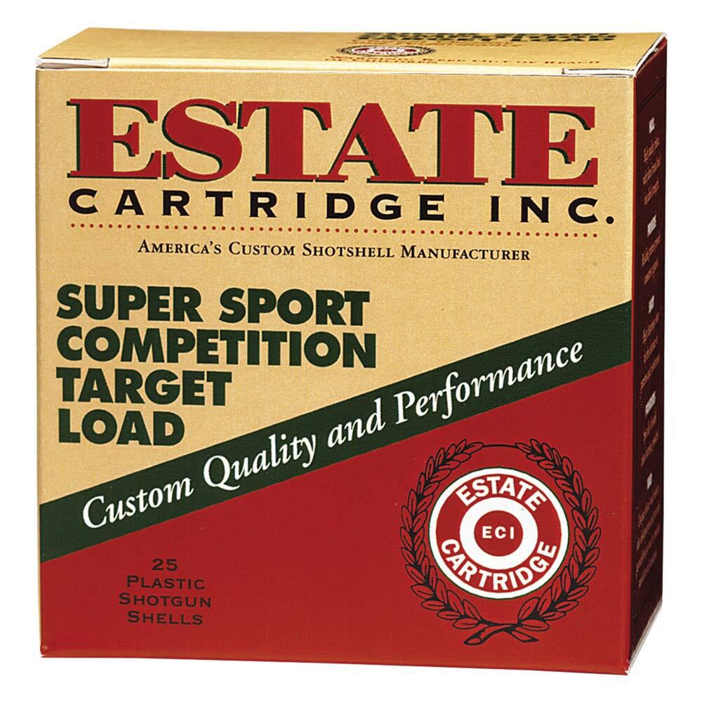 Estate Cartridge Super Sport Shotshells 12 ga 2-3/4" 1-1/8 oz 1200 fps #8 25/ct