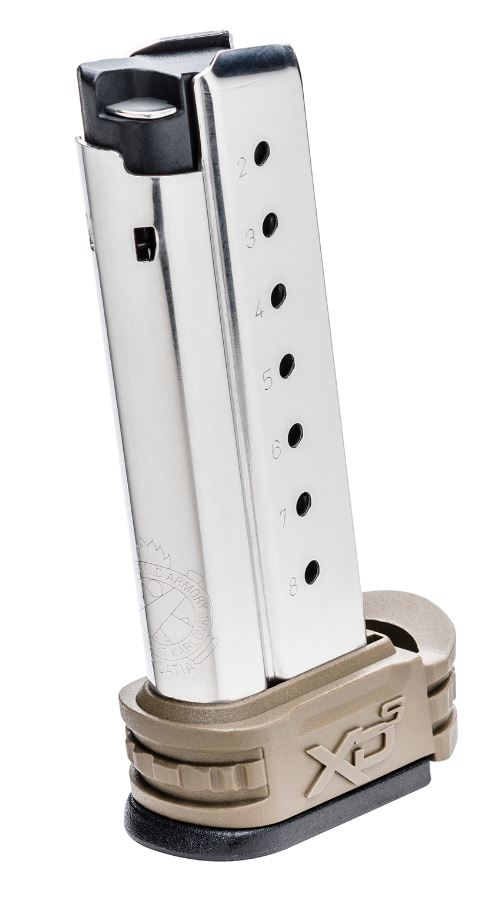 Springfield XD-S Extended Magazine FDE 9mm 8/rd