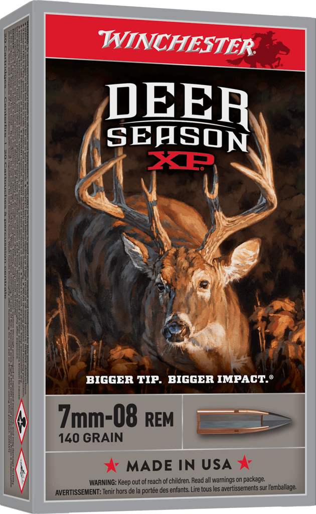 Winchester Deer Season XP Rifle Ammunition 7mm-08 Rem 140 gr. PT 2800 fps 20/ct