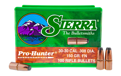 Sierra Pro-Hunter Rifle Bullets .30 cal .308" 150 gr FN 100/ct