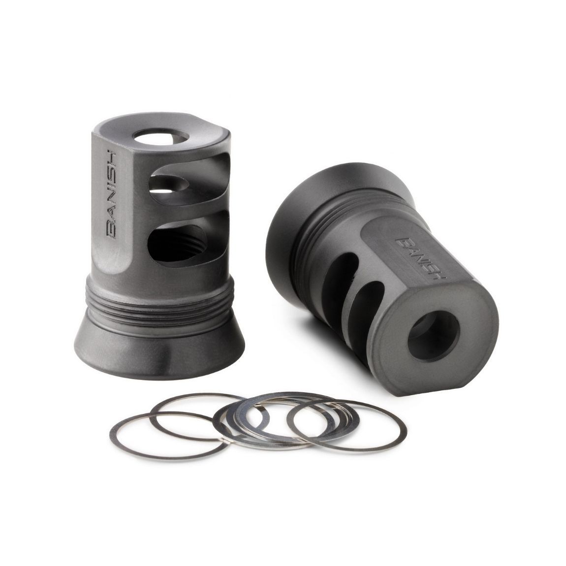Banish 4578 30-Gold Muzzle Brake 1/2x28 Black
