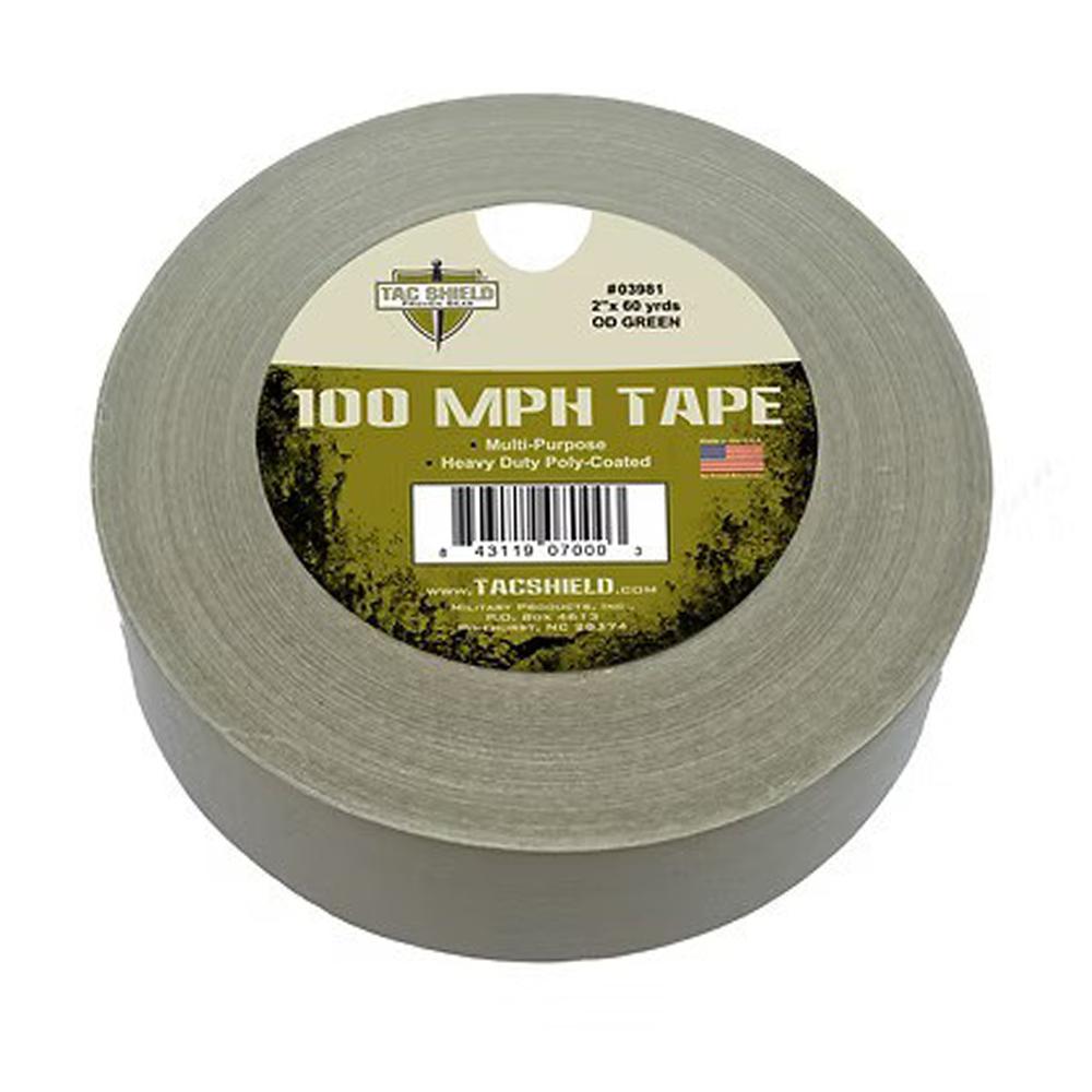 Military Products Tacshield 100 MPH Heavy Duty Tape 60 Yards OD Green