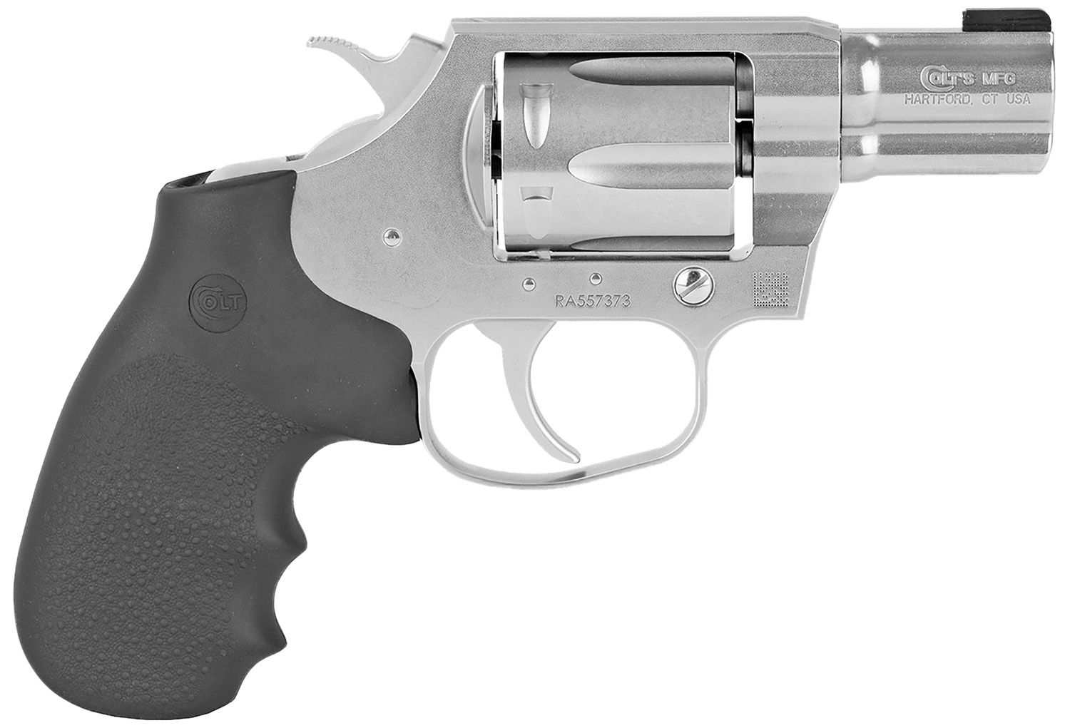 Colt Cobra Handgun .38 Spl(+P) 6rd Capacity 2" Barrel Stainless Finish Black Grips