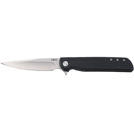 CRKT LCK+ Folding Knife Assisted Opening 3 1/3" Blade Black