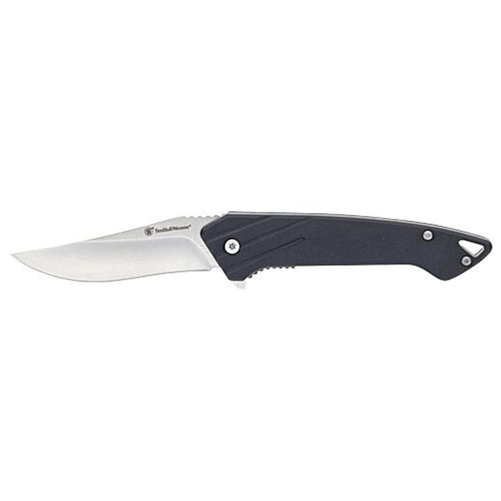 Battenfeld Knives Smith & Wesson Black Ops Folding Knife 3" Recurve Blade Black Box