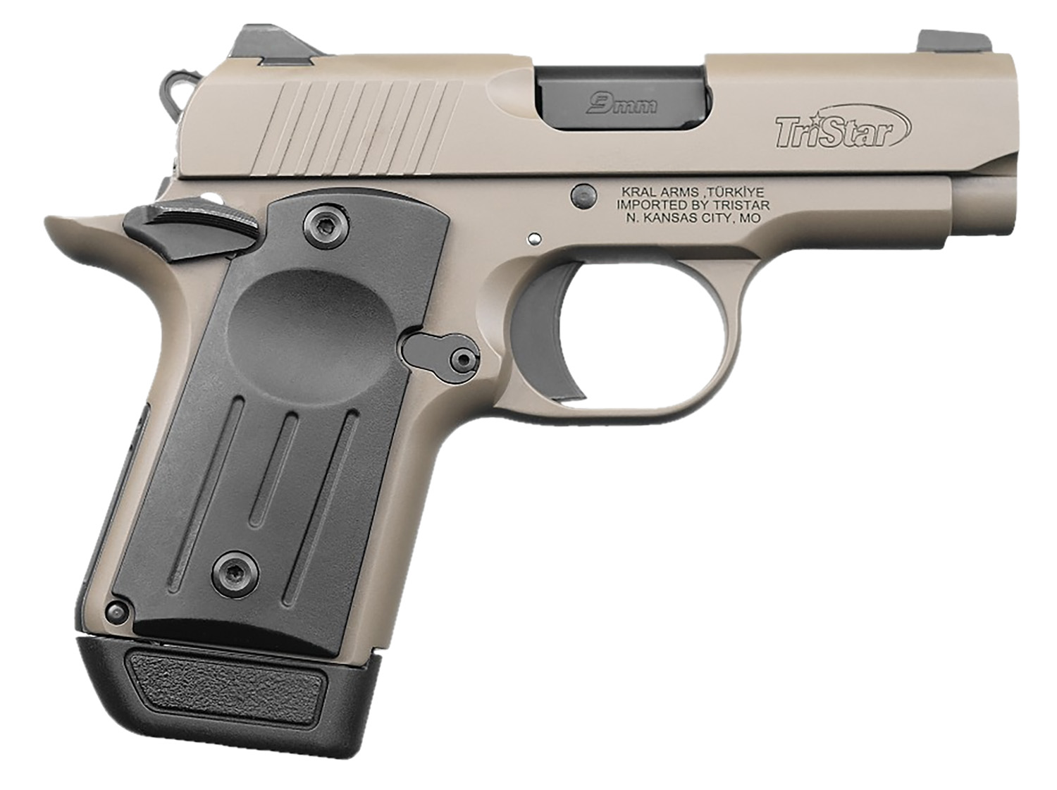 TriStar Protege X-Sub Compact Handgun 9mm Luger 7rd Magazine(1) 3.2" Barrel FDE