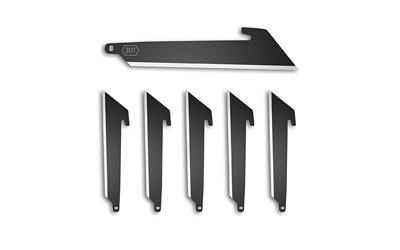 Outdoor Edge 3.0" Utility Blade Pack Black 6/ct