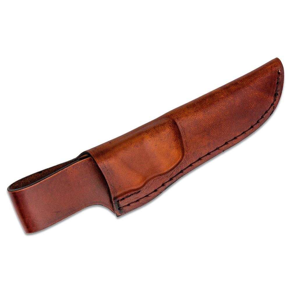 Battenfeld Knives Schrade Uncle Henry Next Gen PH1N Stagalon Fixed Knife 3-3/5" Trailing Point Blade Brown