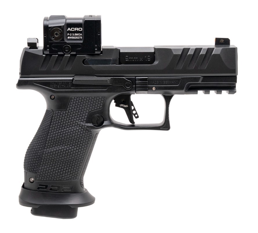 WALTHER PDP COMPACT PROFESSIONAL ACRO 9MM PISTOL 4" BLACK 18RD MAGS