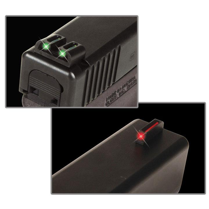 Truglo Fiber-Optic Fixed Sights Fit Kimber 1911 models Front Red/Rear Green
