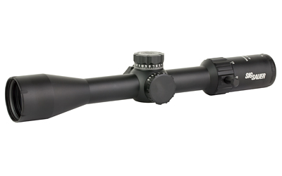 Sig Sauer Whiskey 4 Rifle Scope 4-16x44 30mm FFP MOA Milling Hunter 2.0 Non-Illum Exposed Zero Stop Side Focus - Black
