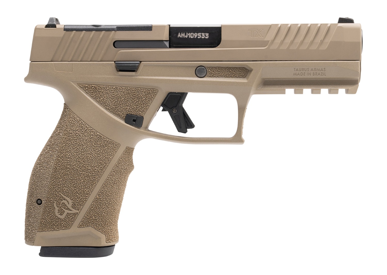 Taurus TX9 Full Size Handgun 9mm Luger 17rd Magazines(2) 4.5" Barrel Matte/Slide FDE/Frame