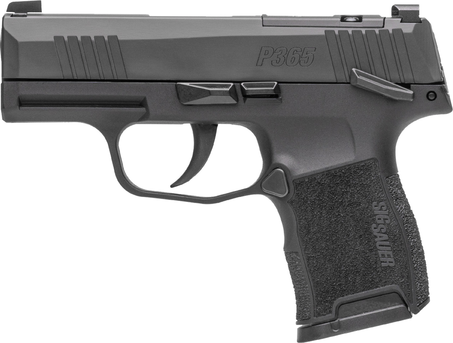 Sig Sauer P365 Handgun 9mm Luger 10rd Magazine (2) 3.1" Barrel Black Night Sights Manual Safety Compact SIG-LOC Footprint- CA Compliant