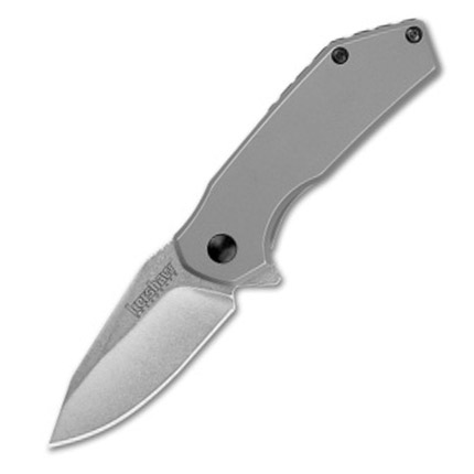 Kershaw Valve Folding Knife 2-1/4" Drop Point Blade Silver