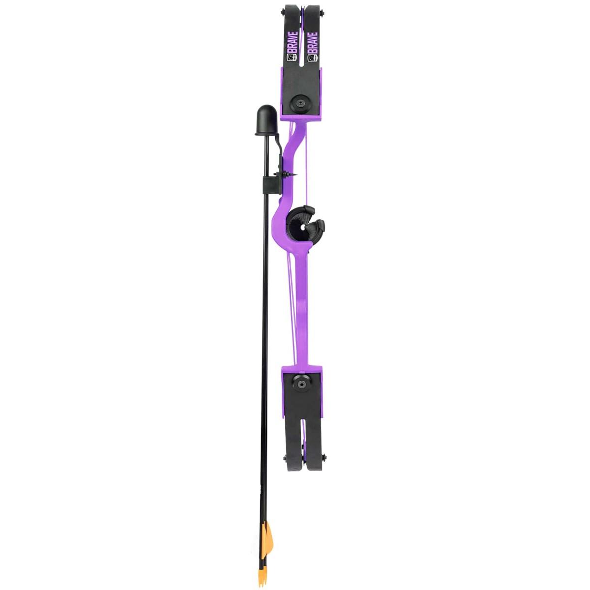 Escalade Sports DBA Bear Archery Bear Archery Compound Youth Bow Brave 25lb Right Hand Purple