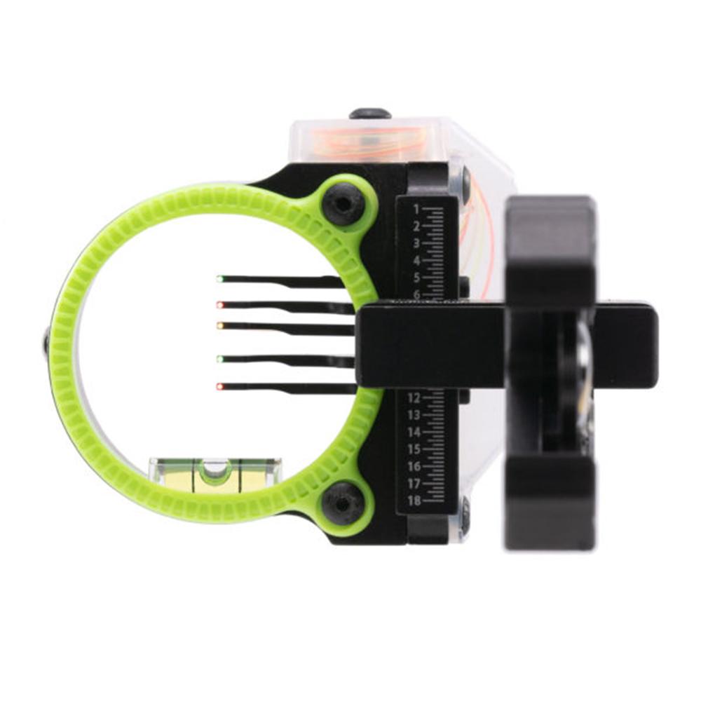 Pure Archery Group Black Gold Flash Point Rush 5 Pin Scope .019 RH Black