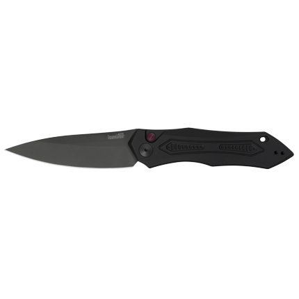 Kershaw Launch 6 Automatic Knife 3-3/4" Drop Point Blade Black
