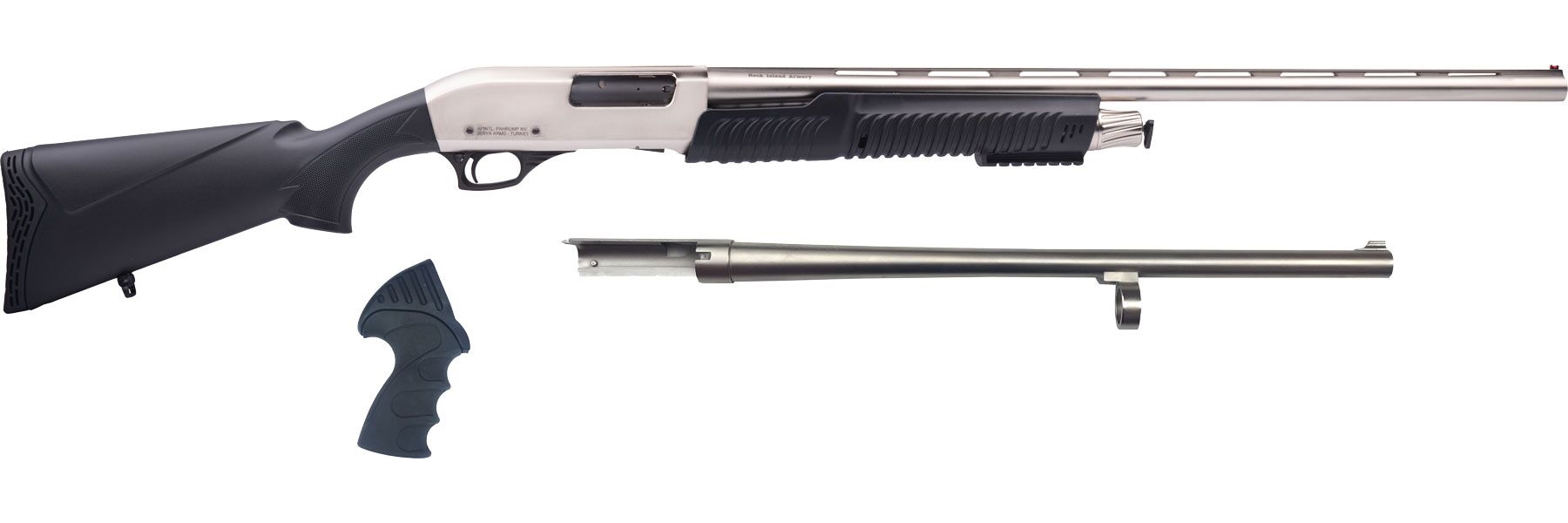 RIA 3-N-1 12G Chrome Shotgun 18.5/28 5RD